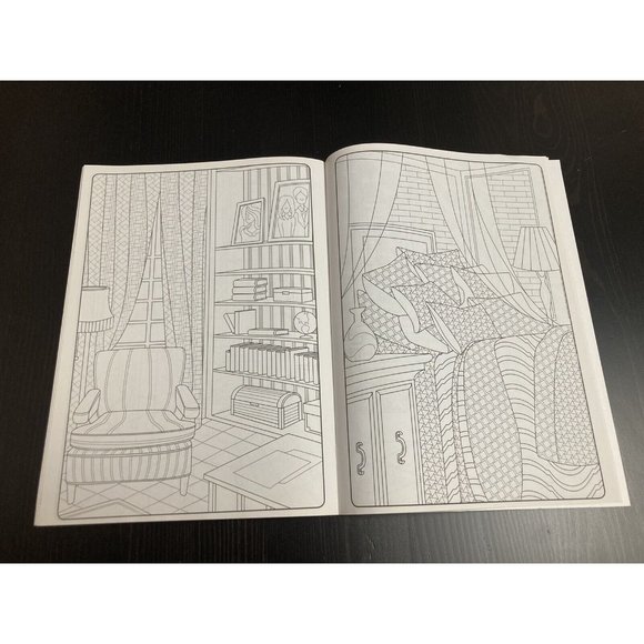 Kappa Adult Coloring Interior Designs To Color Book Have Fun While You Relax! - Picture 4 of 5
